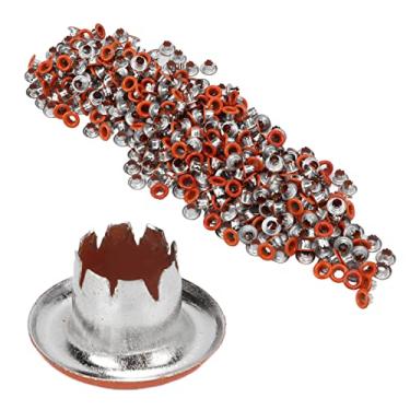 Imagem de Cffuvros Botões de Estalo de 500Pcs, Suavização Plana Brilhante e Leves de Costura Colorida para Modificação de Roupas, Couro DIY, Calçados, Tendas, Bolsas, Cintos (YK4/5C26 (laranja))