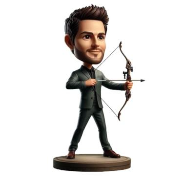 Imagem de Terno personalizado com arco e flecha, presente personalizado para namorado, pai, irmão, ideal para decoração de casa, aniversário, lembranças, feito a partir da sua foto