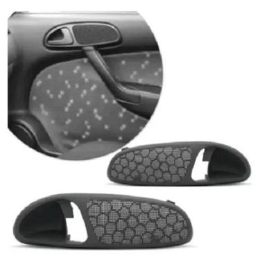 Imagem de Par Moldura Acabamento Maçaneta Porta Gol Par Sav G3 Cinza
