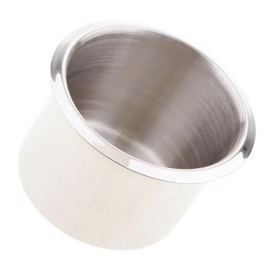 Imagem de Porta Copo E Garrafa De Embutir Raso Em Aço Inox Compacto