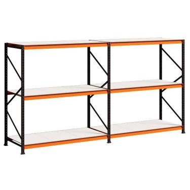 Imagem de Porta Pallet 3000kg 1 Inicial 1 Continuação 200x180x80 3 Níveis Com Bandeja MDP MPP500 Amapá