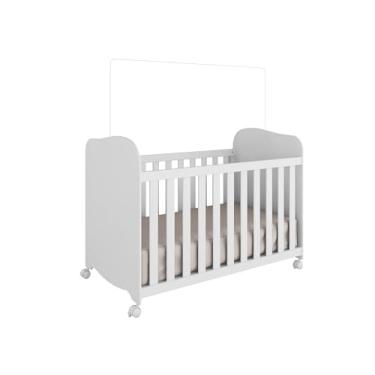Imagem de Berço Americano Infantil 100% MDF Uli -Certificado - Branco