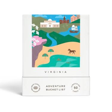 Imagem de Lista de desejos da Virginia Adventure: 50 cartões de raspar para atividades ao ar livre, atrações turísticas e viagens rodoviárias - presente de viagem perfeito e guia para explorar