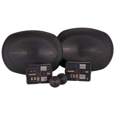 Imagem de KICKER Sistema de alto-falante componente 51KSS6904 | Design bidirecional | Dois woofers de 15 x 22 cm | Dois tweeters de 2,5 cm | Dois - Crossovers externos de 12 dB | 150 Watts RMS | Pico de 300