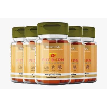 Imagem de Kit 5 Unid Fiit Burn Balance Laranja Moro, Cromo e Cúrcuma-Unissex