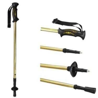 Imagem de Bastão Caminhada Aluminio Guepardo Anti-shock Retratil, Bastão De Cami