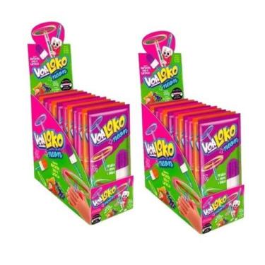Imagem de Pirulito Neon Com Hélice Para Brincar Sabores Sortidos 60 Un - Danilla