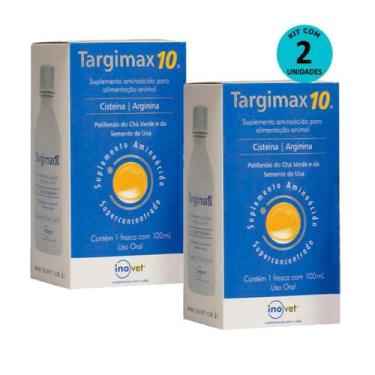 Imagem de Kit 2 Targimax 10 Suplemento Animal 100ml- Inovet