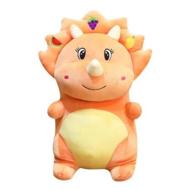 Imagem de Boneca de aniversário infantil de dinossauro bonito brinquedo de pelúc