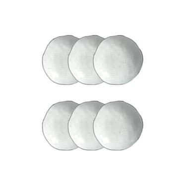 Imagem de Conjunto de Pratos Fundos Porto Brasil Orgânico Echo Branco 600ml - 6 Peças