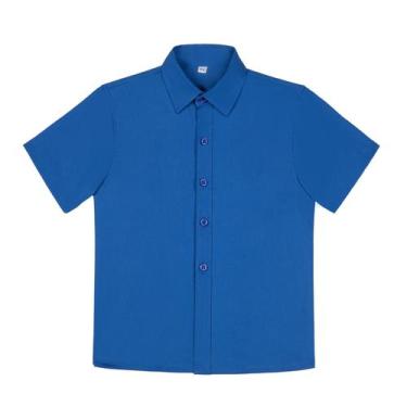 Imagem de Camisa Visaccy Boys de manga curta com botões azul royal 20