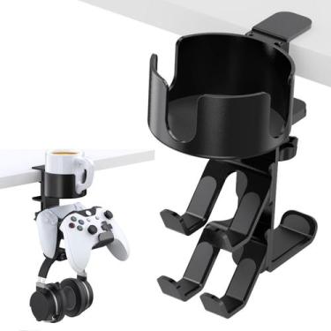 Imagem de Suporte de controlador KWTOUL com suporte para fone de ouvido e porta-