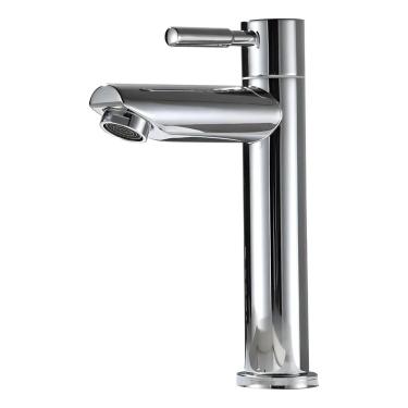 Imagem de orneira Bancada Pia Banheiro Lavabo De Mesa Bica Baixa Cromado Aço Inox