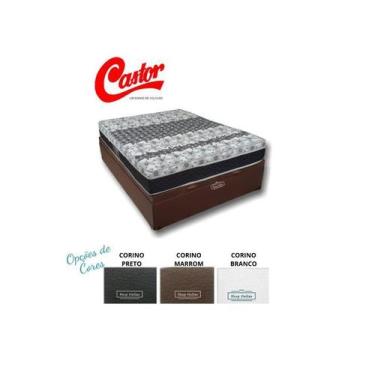 Imagem de Conjunto Colchão Castor Class Casal + Cama Box Baú Jadmax (138x188x67)