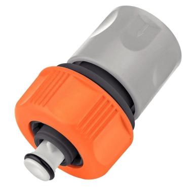 Imagem de Engate Rápido Com Aquastop Tramontina Em Plástico Para Mangueira 5/8" E 3/4"...