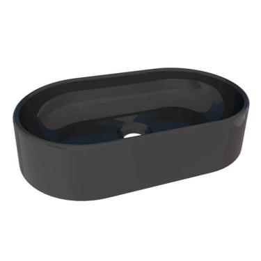 Imagem de Cuba para Banheiro Nimbus Preto em Mármore Sintético - COZIMAX