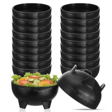 Imagem de Sibba Pacote com 20 tigelas de salsa para festas, casamentos, tigelas de servir batatas fritas, prato de guacamole, conjunto de tigelas de molho inquebráveis de plástico pequeno para salgadinhos