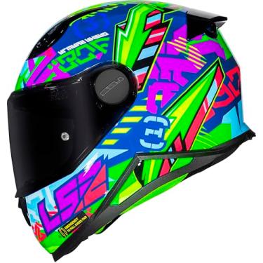 Imagem de Capacete Infantil Feminino Moto Ls2 FF812 Azul Kids Criança (52)