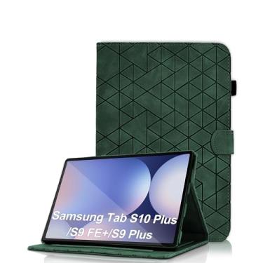 Imagem de Capa para Samsung Galaxy Tab S10 Plus 2024/S9 FE+/S9 Plus 12,4 polegadas 2023 - Capa fólio de couro PU com visualização em vários ângulos com fecho magnético, capa para tablet inteligente despertar