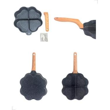 Imagem de Frigideira Antiaderente com Divisorias para ovos e multifuncional para