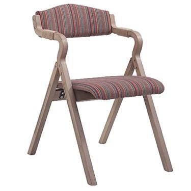 Imagem de NEWCES Cadeira dobrável retrô cadeira de evento de madeira maciça destacável confortável antiderrapante cadeira de lazer para cadeira de estudo em casa (cor: D, tamanho: 30x23x19 polegadas)