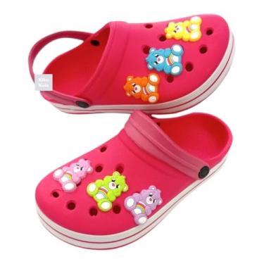 Imagem de Sandália Fechada Ursinhos Infantil Leve Carinhosos Desenho (Pink, BR, Adulto, Faixa Numérico, 37, 38)