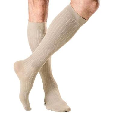 Imagem de Meia 3/4 Masculina Actitud 15-20mmHg Fechada Caqui Tam G - Sigvaris