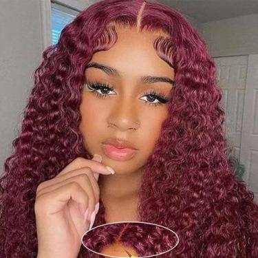 Imagem de Peruca Srakuw Wear and Go 99j Burgundy Water Wave 40cm 180%