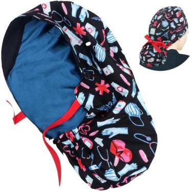 Imagem de Scrub Caps ABAMERICA Ponytail Cirurgical Caps para mulheres