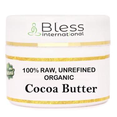 Imagem de Cocoa Butter Bless International 230g de marfim cru 100% orgânico