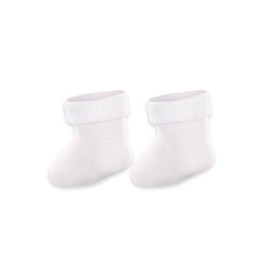 Imagem de Kit 2 Pares de Meias Bebê Cano Médio Lupo 2002-088, Branco