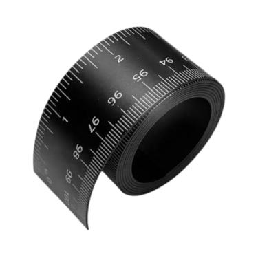 Imagem de Bothyi Fita Régua Flexível Compacta de 100 cm de Largura de 3 cm Multiuso Moldura Protetora Borda Adesivo Medição Ferramenta de Layout para Quadros Brancos, Preto