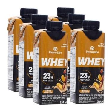 Imagem de Bebida Láctea com Whey de Amendoim Zero Lactose - Piracanjuba - Kit co
