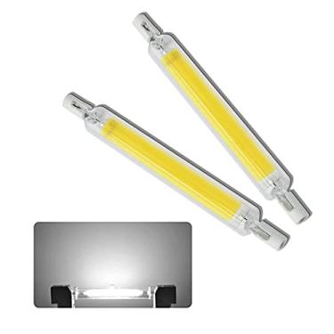 Imagem de Lâmpada LED R7S 78mm regulável 10W 1000lm branco natural 4000K COB R7S 118mm anti-cintilação alto brilho CRI 80 pacote com 10