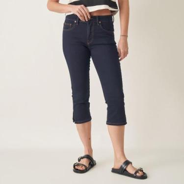 Imagem de Calça Capri Jeans com Fendas Laterais - Bloom, Jeans stone, 40