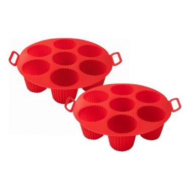 Imagem de Kit 2 Forma Silicone P Cup Cake Dl Festas 20.5cm Top1460 - Top Util