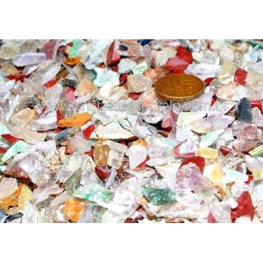 Imagem de Pacote de 3 kg de Cascalho Bruto Misto Sortido para Orgonite - Tamanho