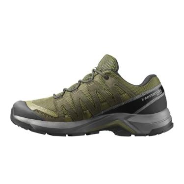 Imagem de Salomon Tênis de caminhada masculino X-Adventure Recon Gore-Tex, tração à prova d'água e suporte para caminhadas rápidas e terrenos mistos, Olive Night/Martini Olive/Estanho, 9 Wide