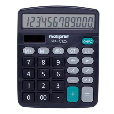 Imagem de Calculadora de Mesa Maxprint MX-C126 Preta