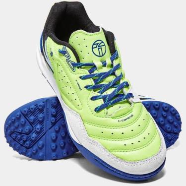 Imagem de Chuteira Society Topper Dominator Pro V Unissex - Verde e Preto, 41