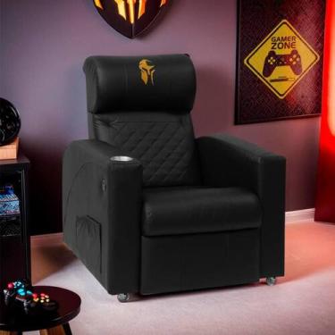 Imagem de Poltrona Cadeira Gamer Sparta Reclinável USB em material sintético - S