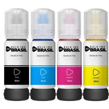 Imagem de Kit 4 Refil De Tinta Para Epson T544 L3150 L3250 L3110 L5190 - Bulk In