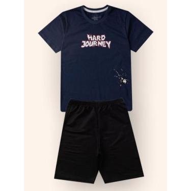 Imagem de 1 Conjunto Camiseta + Shorts Menino Criança 2 Peças Verão Infantil e J