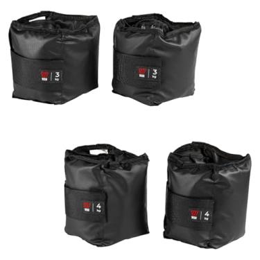 Imagem de Kit Par Caneleiras Peso 3kg + 4kg Tornozeleira de Peso Treine em Casa Academia Pilates Fisioterapia Treino Funcional Crossfit