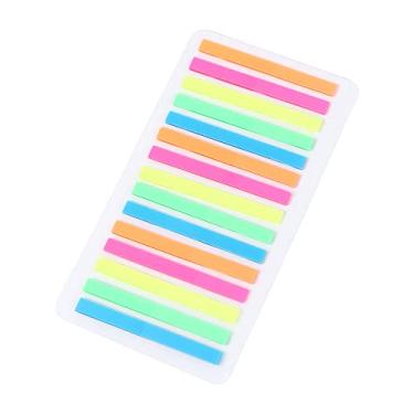 Imagem de Adesivo de destaque de leitura, material escolar, 300 peças, abas de índice, sinalizadores, marcador de página de estudante fluorescente (fluorescente)