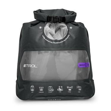 Imagem de ETROL Máquina de lavar portátil, máquina de lavar manual leve para viagens, acampamento, lavanderia, roupas de bebê, não elétrica, com saída de água inferior e compartimento - G, cinza