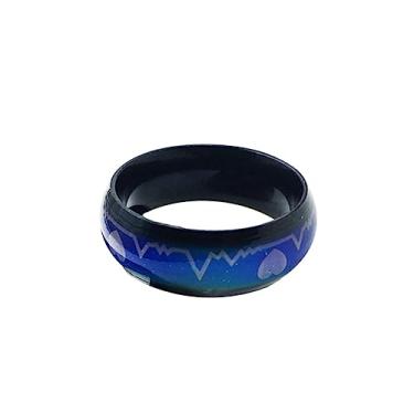 Imagem de Anel unissex que muda de humor em forma redonda e sensível à temperatura, design durável, presente para entes queridos