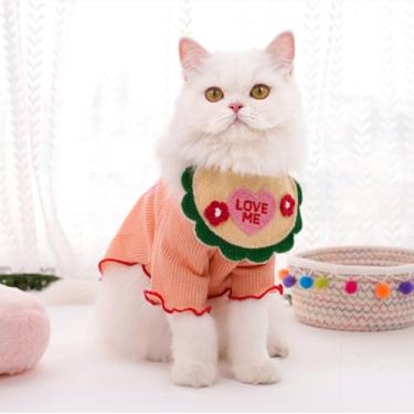 Imagem de Cachecol reversível para cães pequenos/médios – lavável, respirável, elástico, decorativo, baba com design de desenho animado (verde)