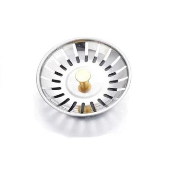 Imagem de Filtro de pia de aço inoxidável durável universal rolha de água portátil espessa pia filtro de cozinha