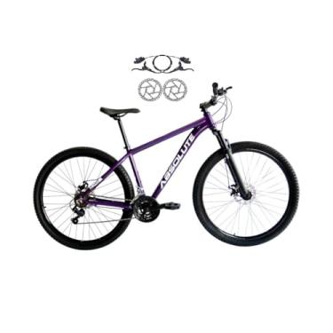 Imagem de Bicicleta Aro 29 Absolute Nero 5 21v Cabos Internos Alumínio Freios a Disco Hidraulico Garfo Suspensão (Roxo, 15)